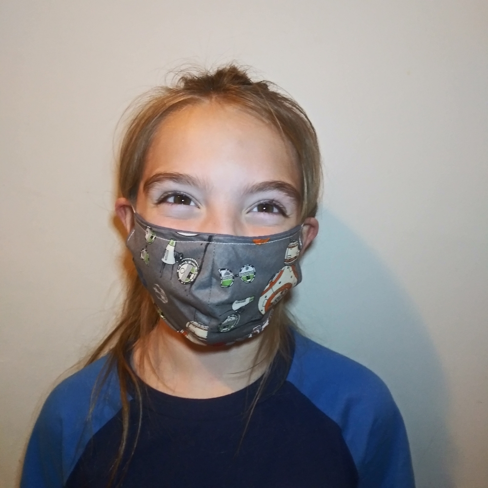 3/$18 Handmade Kid's Star Wars Themed Face Mask